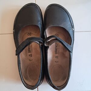 Birkenstock Iona black leather Mary Jane shoes Women’s Size 7 (38 EU)